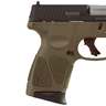 Taurus G3C 9mm Luger 3.2in Black/OD Green Pistol - 12+1 Rounds - Green