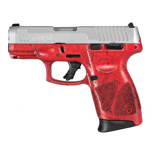 Taurus G3C 9mm Luger 3.2in Stainless Steel Pistol - 10+1 Rounds - Red image