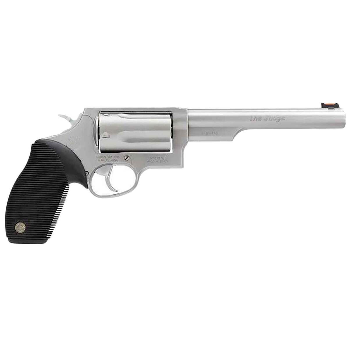 Taurus Judge 410 Gauge/45 (Long) Colt 6.5in Matte Stainless Revolver - 5 Rounds Taurus Judge 410 Gauge/45 (Long) Colt 6.5in Matte Stainless Revolver - 5 Rounds