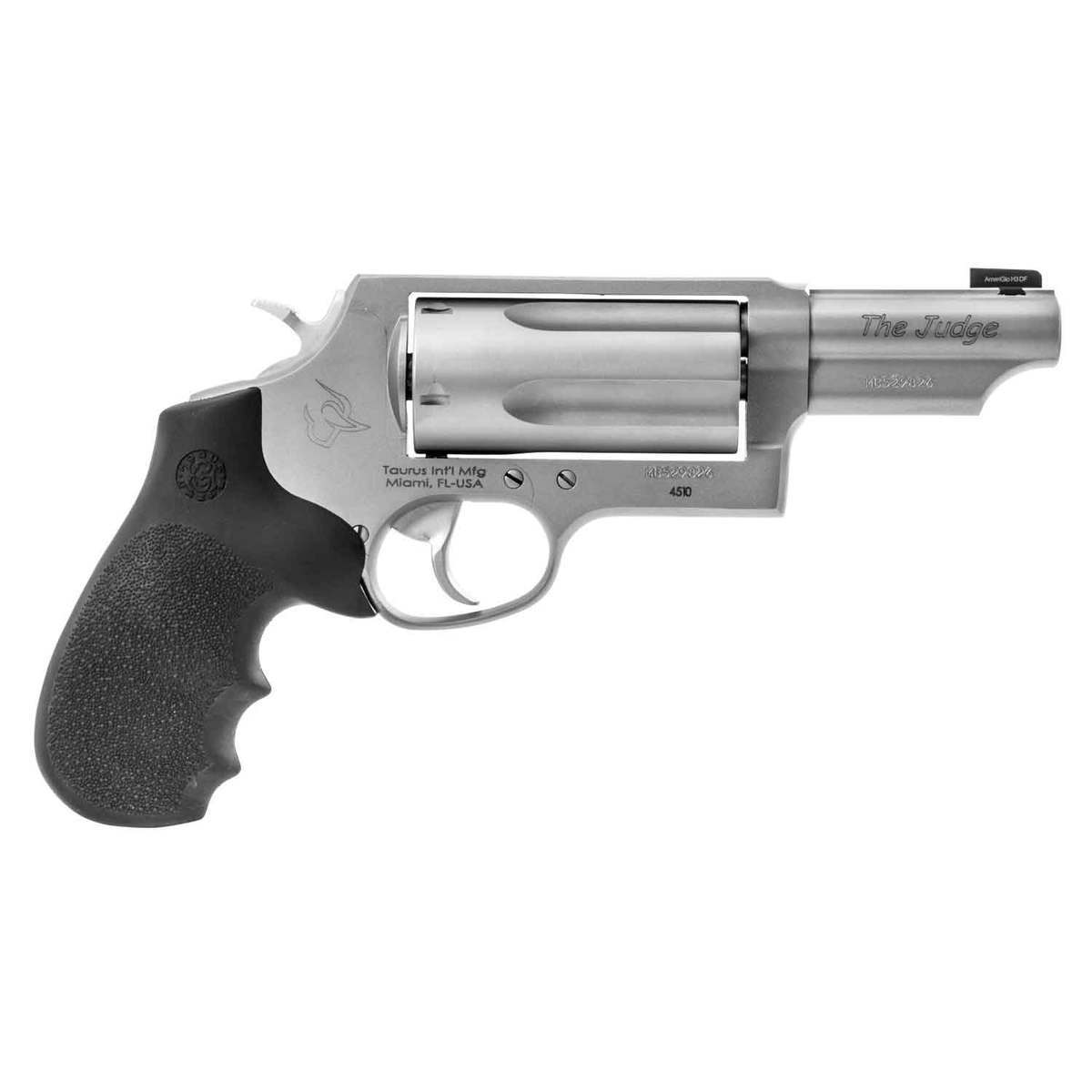 Taurus Judge Magnum 45 (Long) Colt/410 3in Stainless Revolver - 5 Rounds Taurus Judge Magnum 45 (Long) Colt/410 3in Stainless Revolver - 5 Rounds