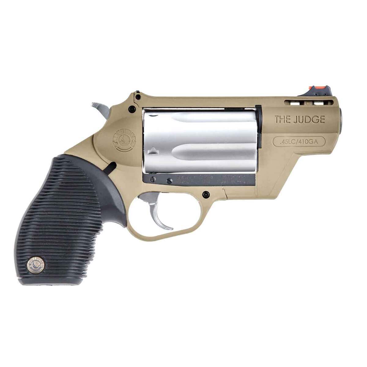 Taurus Judge Public Defender 45 (Long) Colt/410 Gauge Flat Dark Earth Revolver - 5 Rounds Taurus Judge Public Defender 45 (Long) Colt/410 Gauge Flat Dark Earth Revolver - 5 Rounds