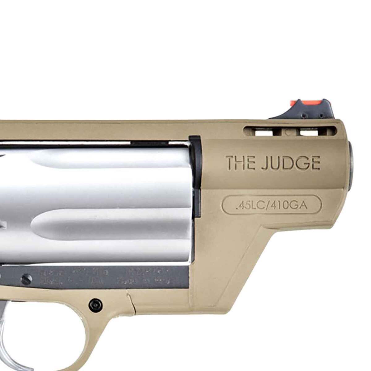 Taurus Judge Public Defender 45 (Long) Colt/410 Gauge Flat Dark Earth Revolver - 5 Rounds Taurus Judge Public Defender 45 (Long) Colt/410 Gauge Flat Dark Earth Revolver - 5 Rounds