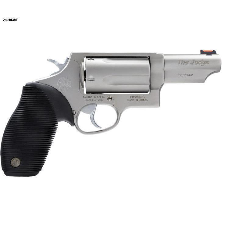 Taurus Judge 410 Gauge/ 45 (Long) Colt 3in Matte Stainless Revolver - 5 Rounds Taurus Judge 410 Gauge/ 45 (Long) Colt 3in Matte Stainless Revolver - 5 Rounds