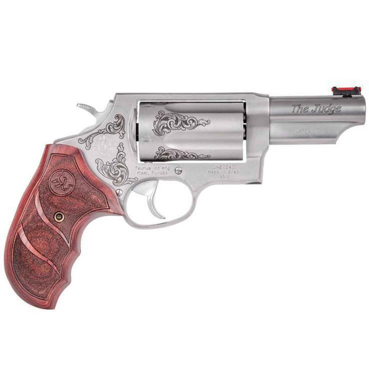 Taurus Judge 410 Gauge/ 45 (Long) Colt 3in Stainless Steel Revolver - 5 Rounds Taurus Judge 410 Gauge/ 45 (Long) Colt 3in Stainless Steel Revolver - 5 Rounds