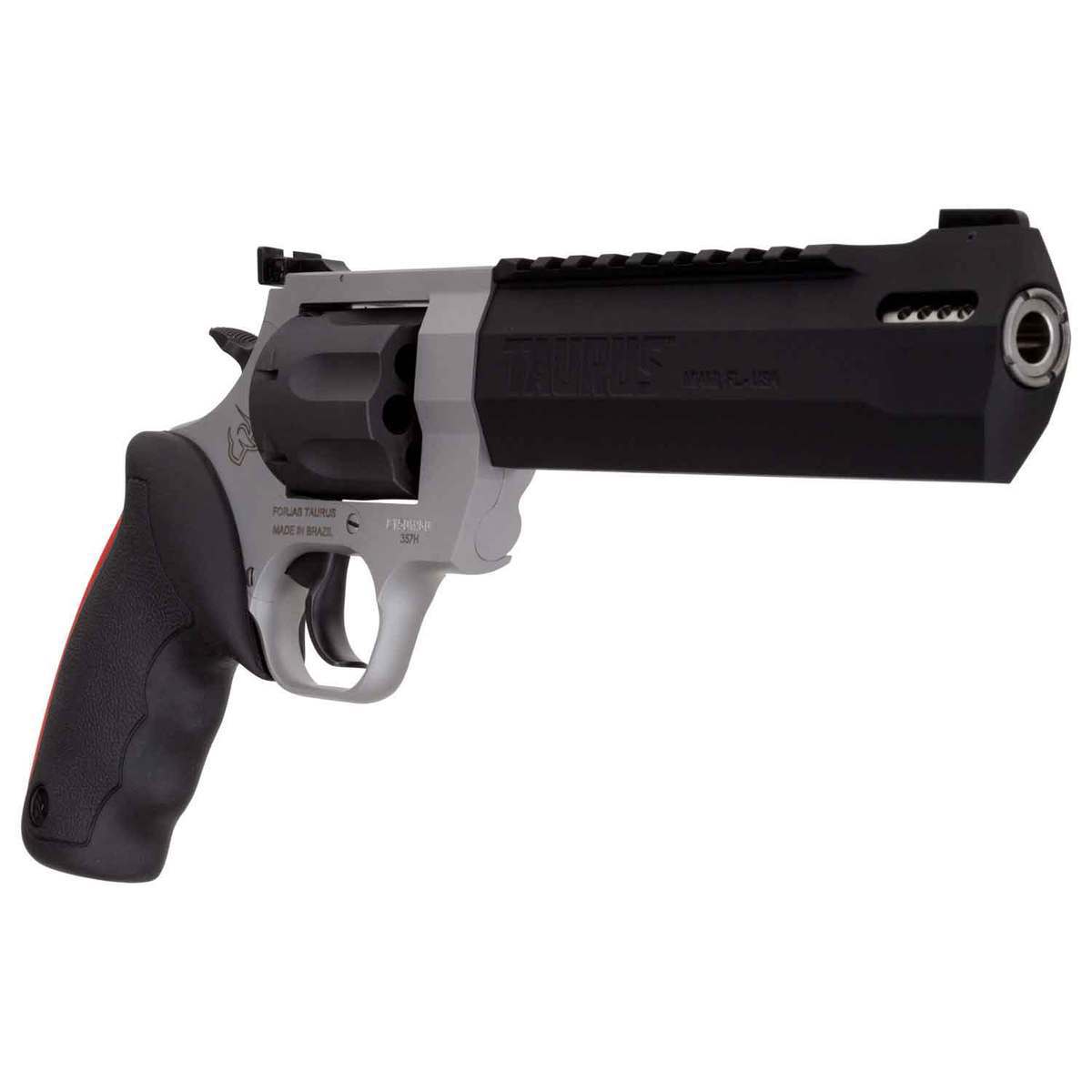 Taurus 357 Raging Bull Taurus Raging Hunter 357 Magnum 6.75in Black/Stainless Revolver - 7 ...