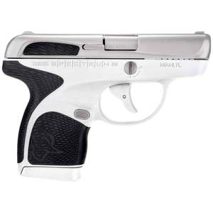 Taurus Spectrum 380 Auto (ACP) 2.8in Stainless/Black & White Pistol - 7+1 Rounds Taurus Spectrum 380 Auto (ACP) 2.8in Stainless/Black & White Pistol - 7+1 Rounds