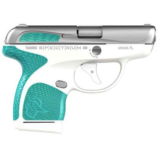 Taurus Spectrum 380 Auto (ACP) 2.8in Stainless/Cyan Pistol - 7+1 Rounds - Blue image
