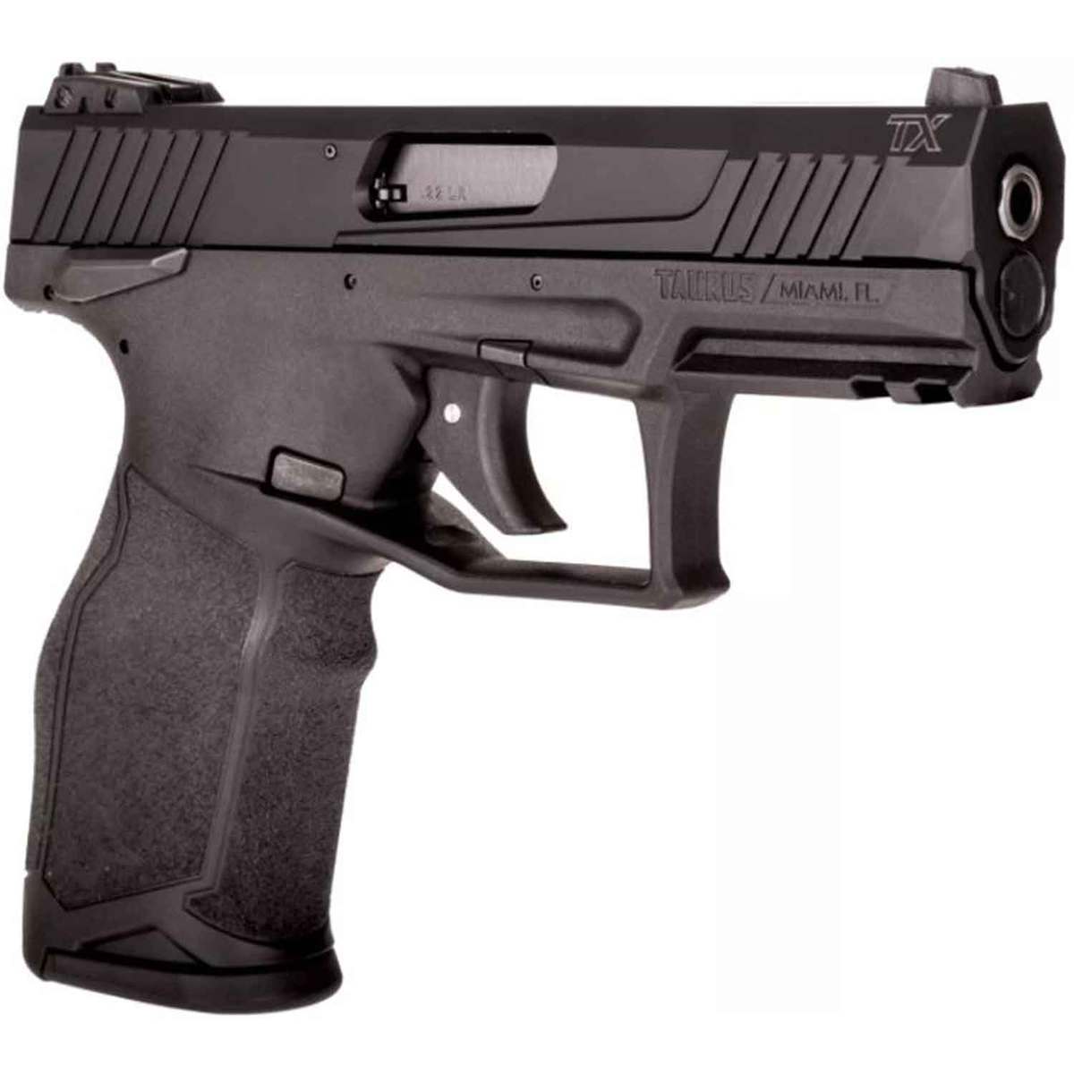 Taurus TX22 22 Long Rifle 4.1in Black Pistol - 10+1 Rounds - Black Taurus TX22 22 Long Rifle 4.1in Black Pistol - 10+1 Rounds - Black