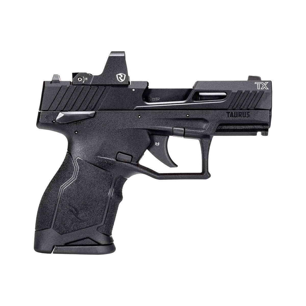 Sub Compact 22 Taurus TX22C Compact Riton Optic 22 Long Rifle 3.6in Matte Black Pistol ...