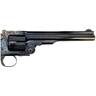 Taylor's & Company Top Break Schofield 44-40 Winchester 7in Blued Engraved Steel Revolver - 6 Rounds