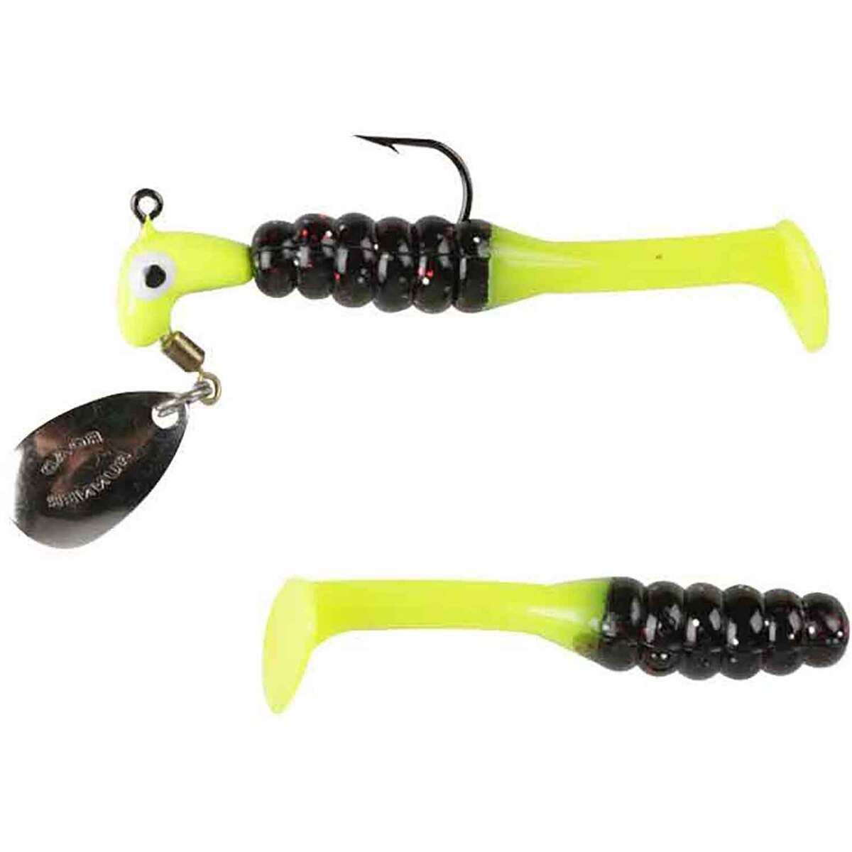 Tadpole crappie baits, Jigs, lures. Black Ice, 15 count.