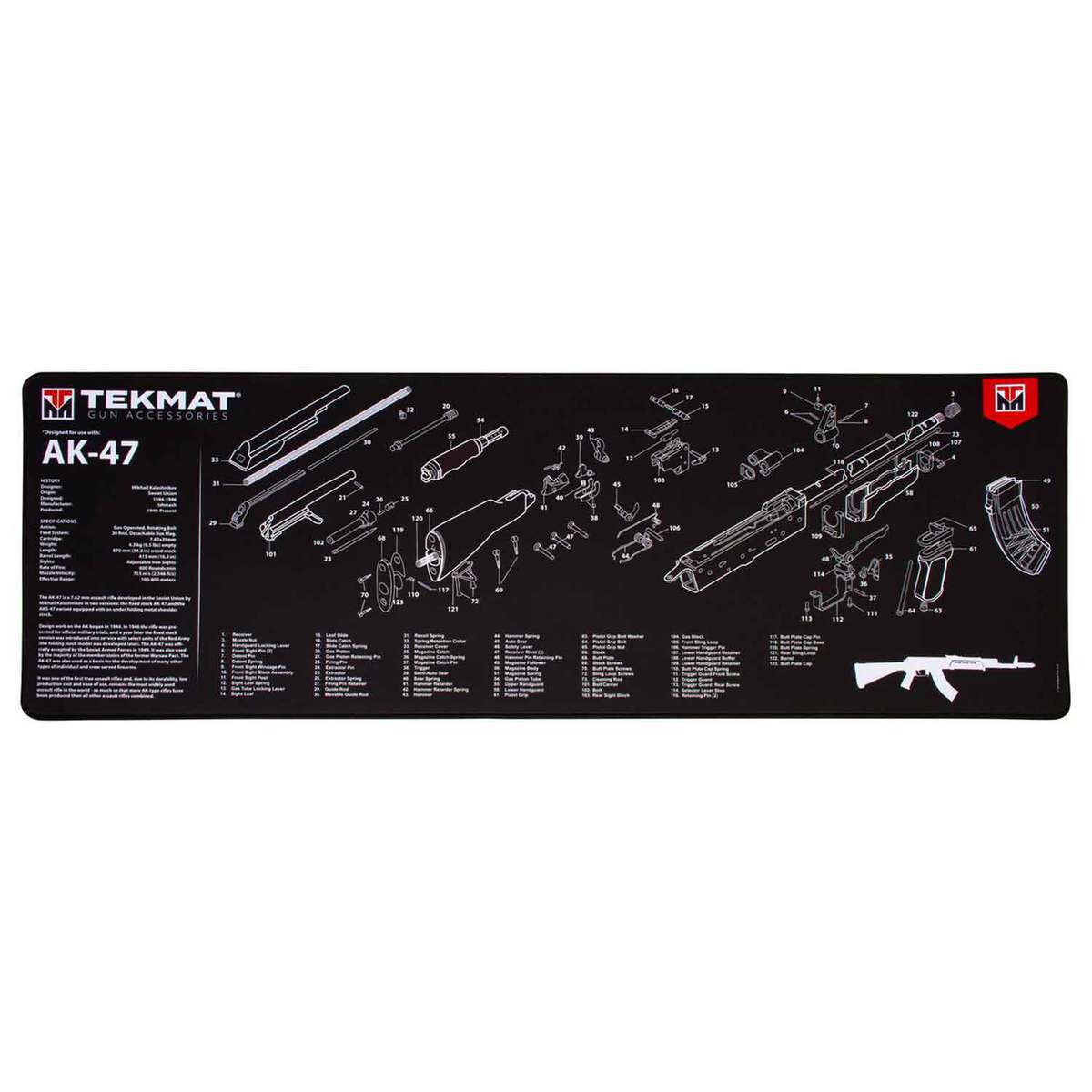 TekMat AK47 Ultra Premium Gun Cleaning Mat - 15in x 44in TekMat AK47 Ultra Premium Gun Cleaning Mat - 15in x 44in