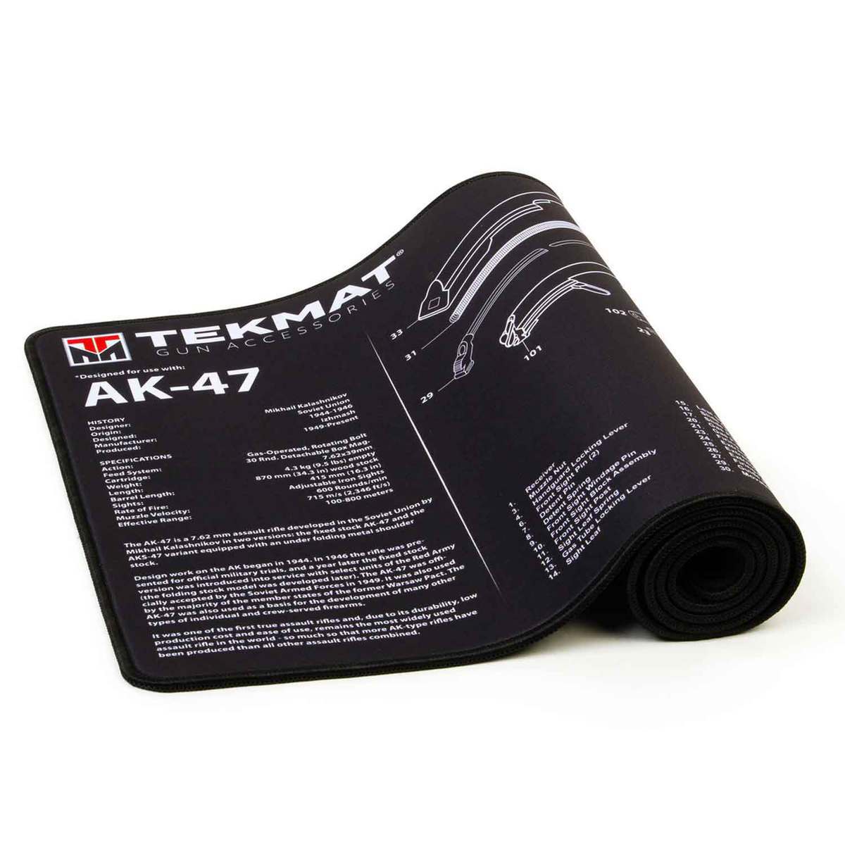 TekMat AK47 Ultra Premium Gun Cleaning Mat - 15in x 44in TekMat AK47 Ultra Premium Gun Cleaning Mat - 15in x 44in