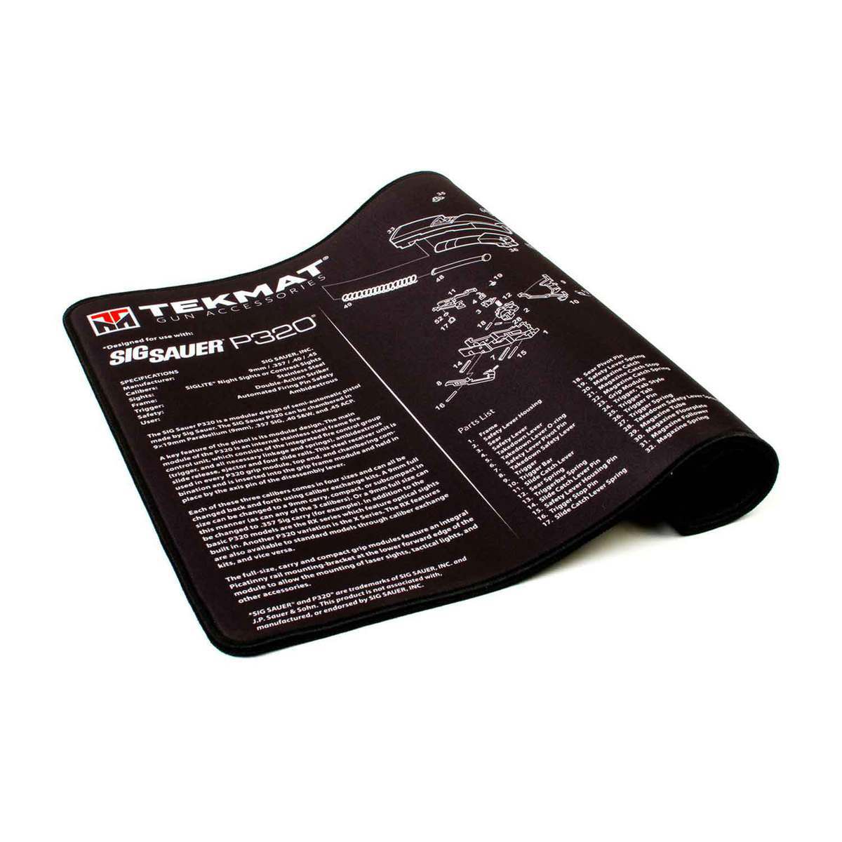 Tekmat Sig Sauer P320 Ultra Premium Gun Cleaning Mat - 15in x 20in Tekmat Sig Sauer P320 Ultra Premium Gun Cleaning Mat - 15in x 20in