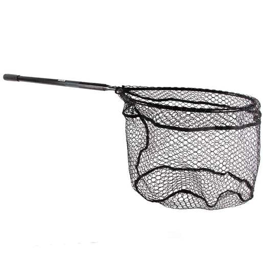 Ranger Nets Knotless Flat Bottom Rubber Coated Net with Telescopic Octagon  Handle, 25x25-Inch, Black : Fishing Nets : Sports & Outdoors 