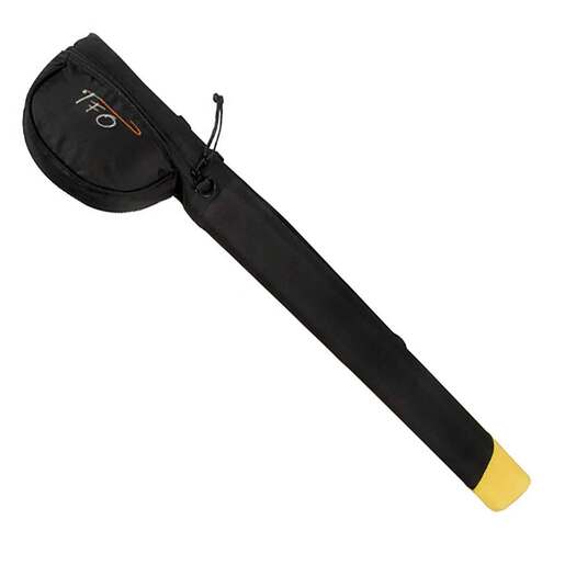 Temple Fork Outfitters 4pc 9ft Fly Fishing Rod and Reel Combo Case – Black/Yellow