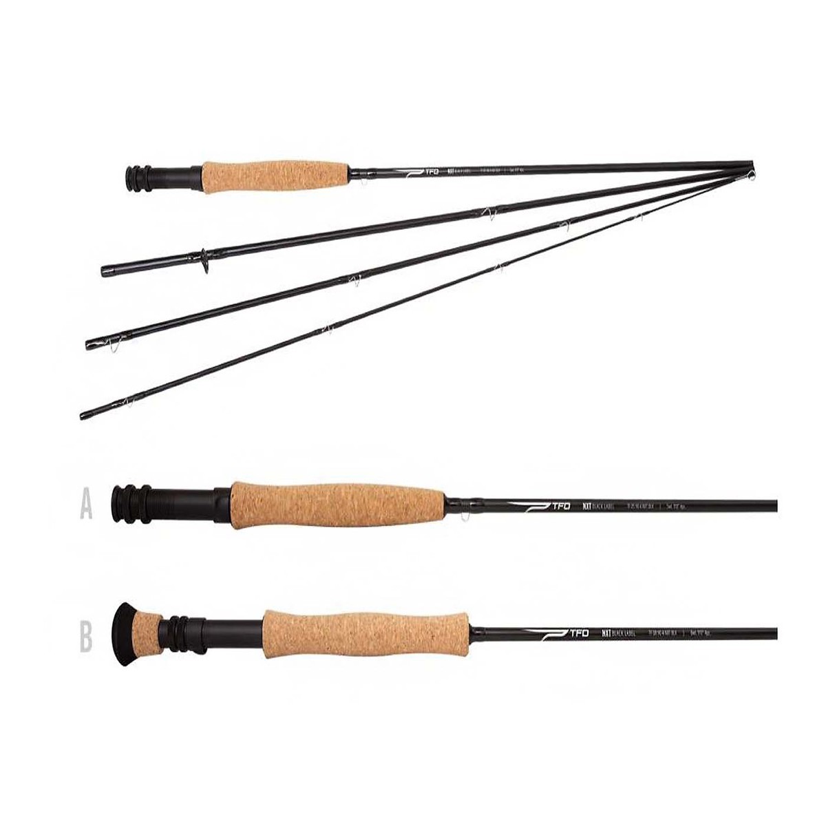 Temple Fork Outfitters NXT Black Label 9' 5-Weight 4-Piece Combo