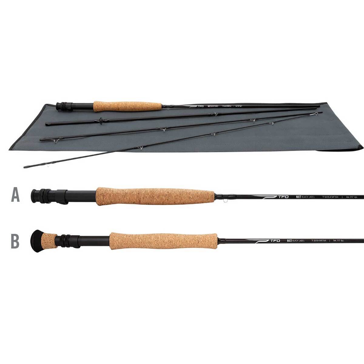 Temple Fork Outfitters NXT Black Label Fly Fishing Rod - 9ft, 8wt, 4pc ...