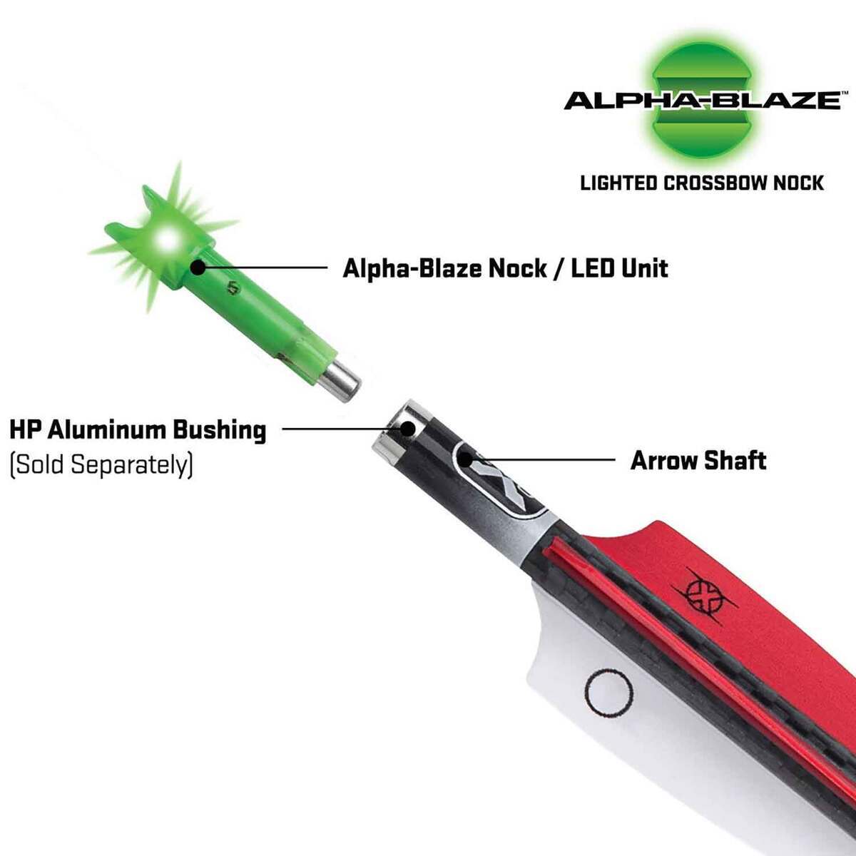 TenPoint Alpha-Blaze Lighted Nock - 3 Pack | Sportsman's Warehouse