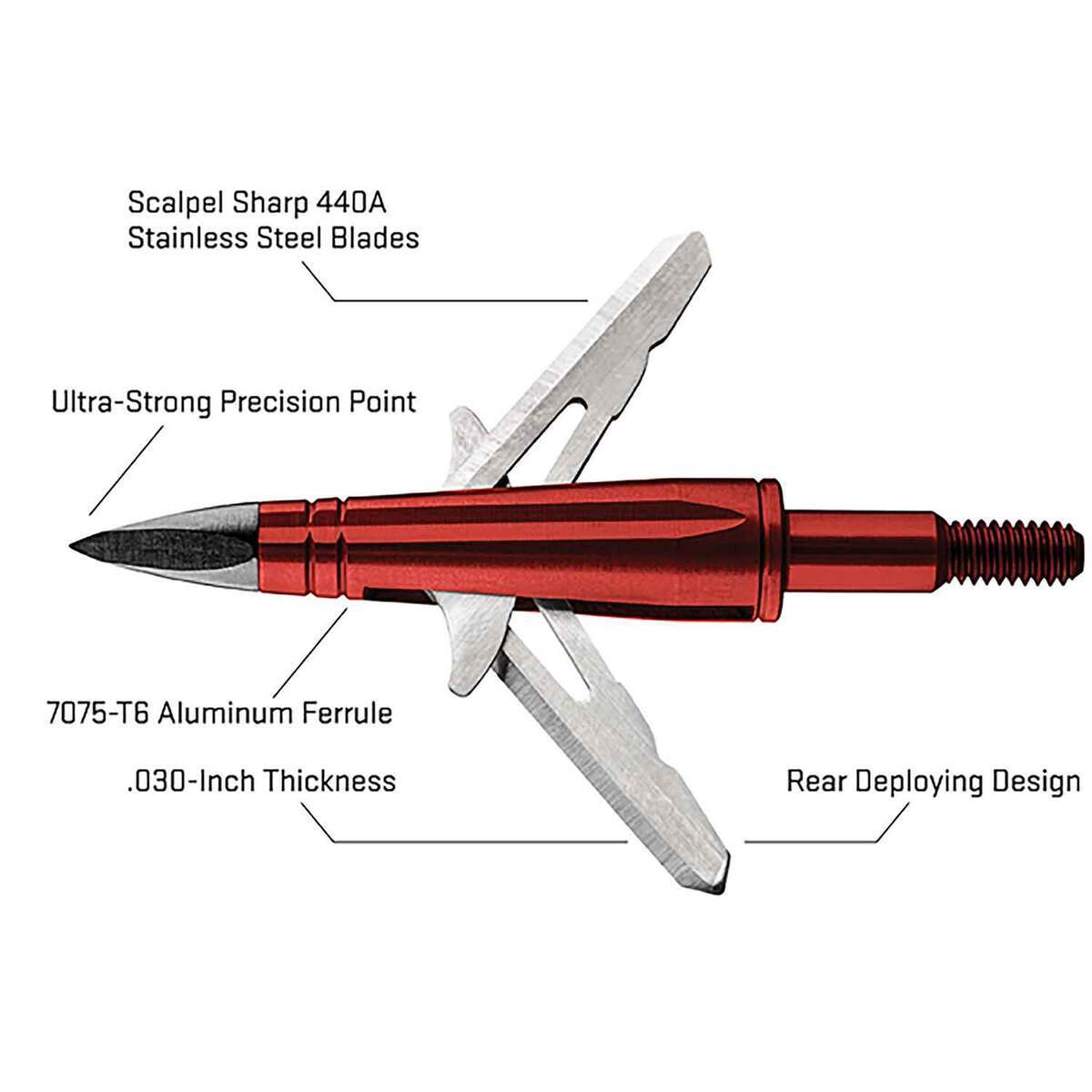 TenPoint EVO-X CenterPunch Expandable Broadhead - 3 Pack - Red TenPoint EVO-X CenterPunch Expandable Broadhead - 3 Pack - Red