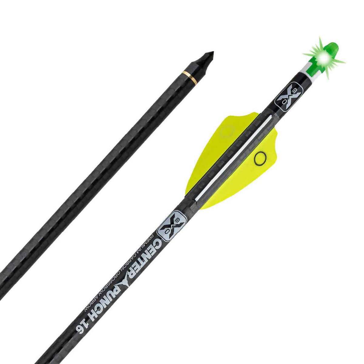 TenPoint Evo-X Lighted CenterPunch 16in Premium Carbon Crossbow Bolt - 3 Pack - Black TenPoint Evo-X Lighted CenterPunch 16in Premium Carbon Crossbow Bolt - 3 Pack - Black