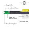 TenPoint Evo-X Lighted CenterPunch 16in Premium Carbon Crossbow Bolt - 3 Pack - Black