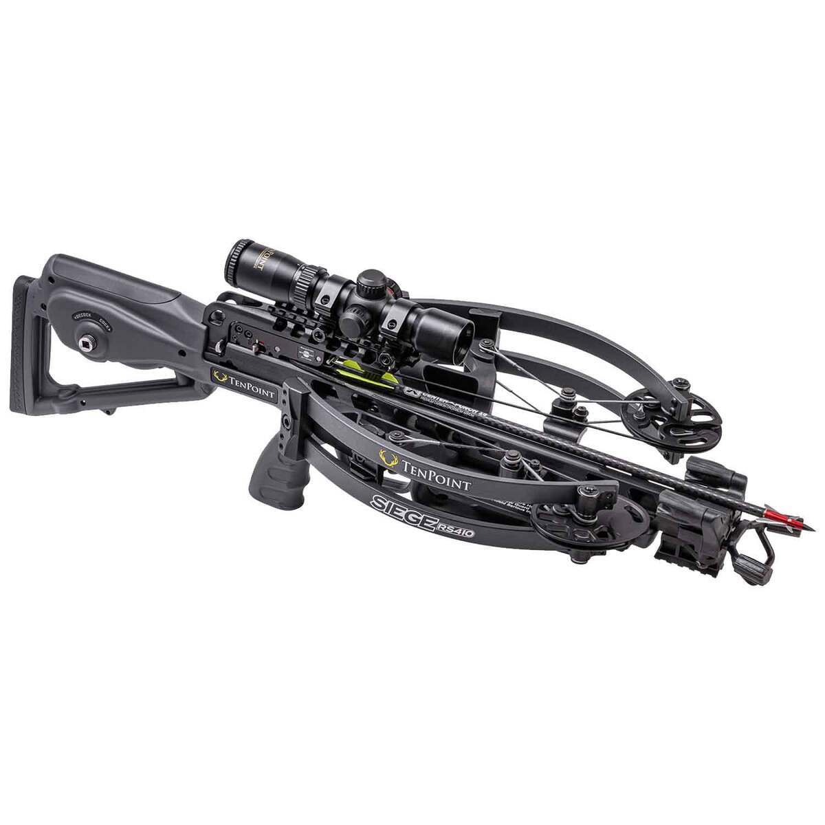 TenPoint Siege RS410 Graphite Gray Crossbow - Hunting Package - Gray TenPoint Siege RS410 Graphite Gray Crossbow - Hunting Package - Gray