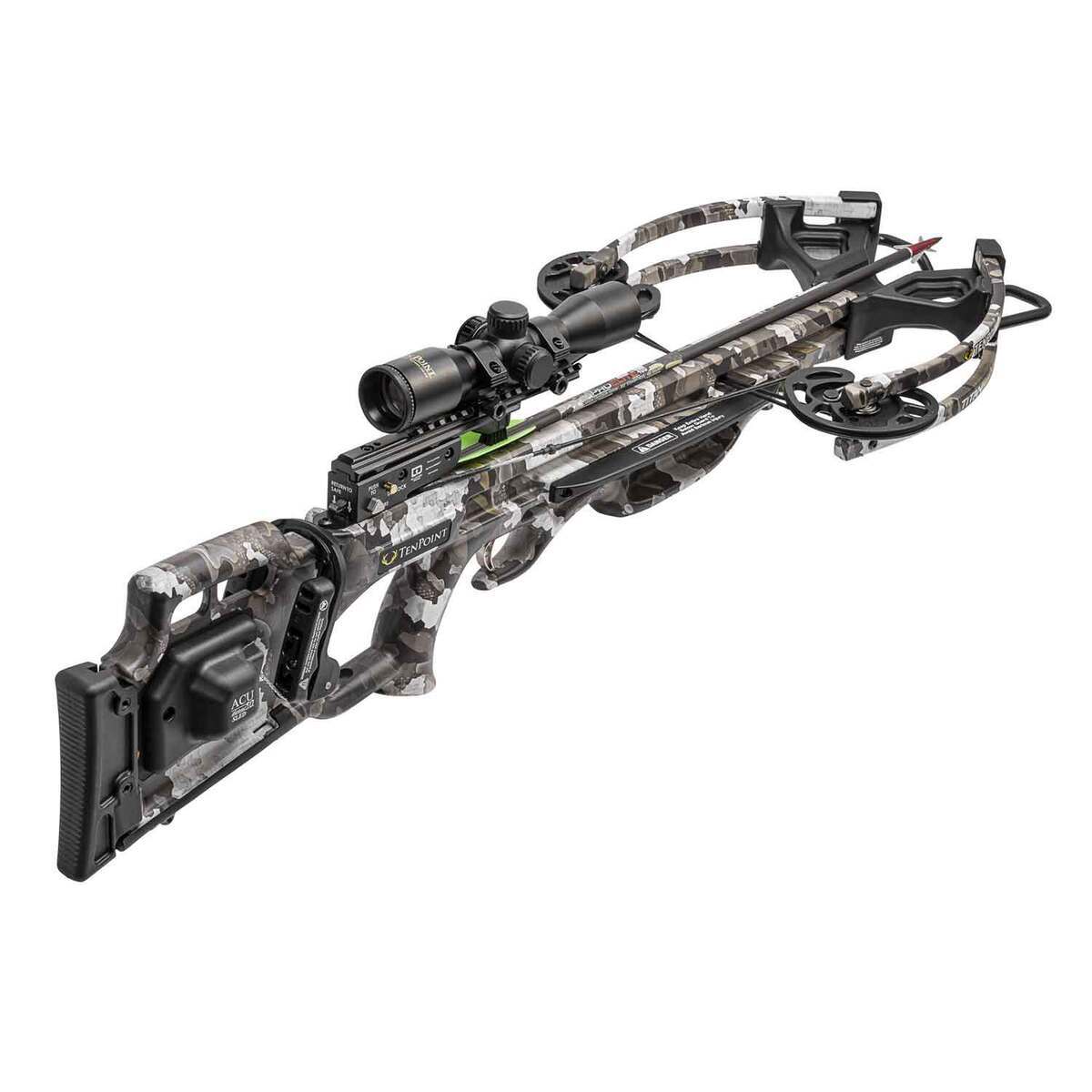 TenPoint Titan De-Cock Crossbow - 3x Pro-View Package - Camo TenPoint Titan De-Cock Crossbow - 3x Pro-View Package - Camo