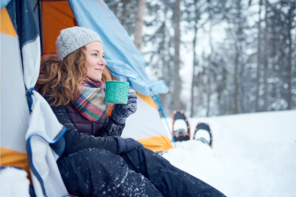 Tent in snow