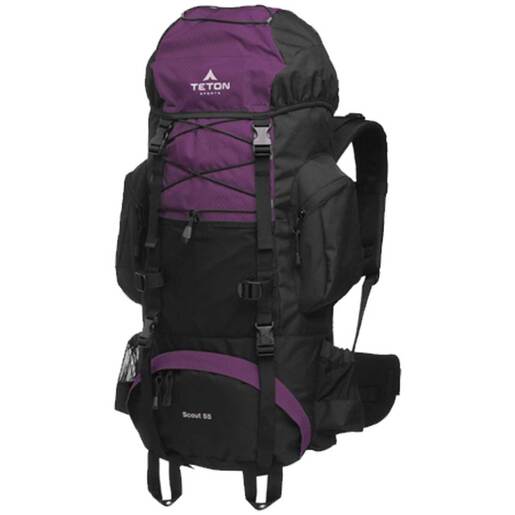 TETON Sports Scout 55 Liter Backpacking Pack - Olive - Teton Sports