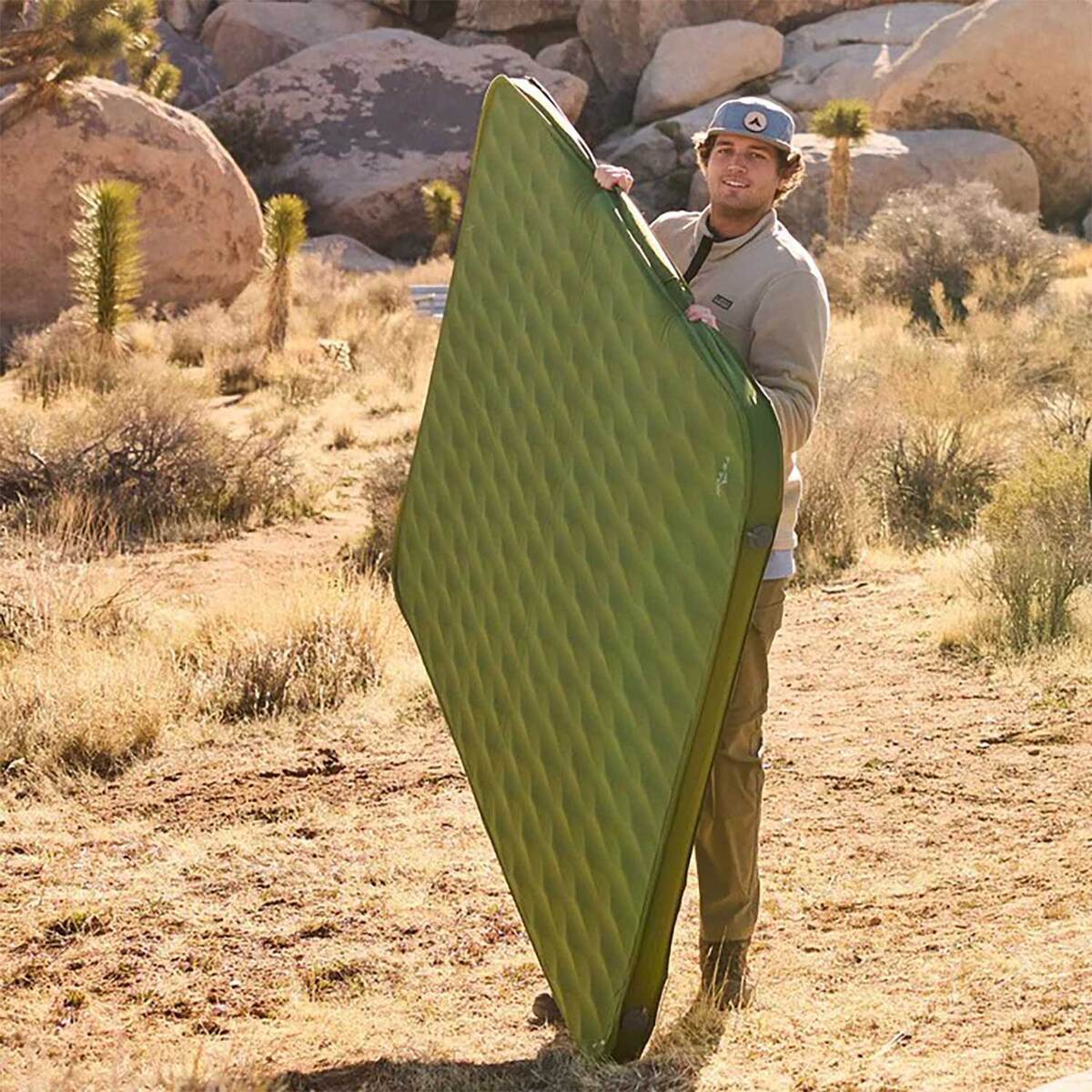 Teton Sequoia Mammoth Self-Inflating Sleeping Pad - Double-Wide - Green Doublewide Teton Sequoia Mammoth Self-Inflating Sleeping Pad - Double-Wide - Green Doublewide