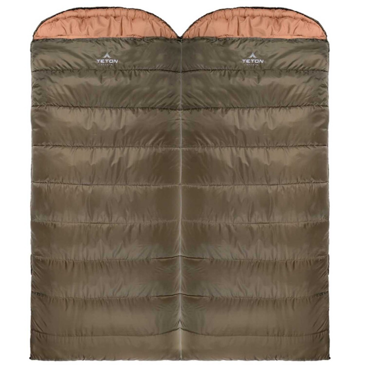 TETON Sports Celsius XXL 0 Degree Oversized Rectangular Sleeping Bag - Green/Tan - Green/Tan Oversized TETON Sports Celsius XXL 0 Degree Oversized Rectangular Sleeping Bag - Green/Tan - Green/Tan Oversized