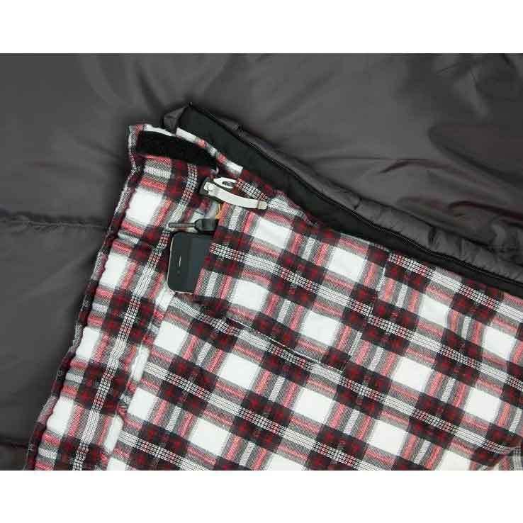 TETON Sports Fahrenheit XXL 20 Degree Oversized Rectangular Sleeping Bag - Grey - Grey Oversized TETON Sports Fahrenheit XXL 20 Degree Oversized Rectangular Sleeping Bag - Grey - Grey Oversized