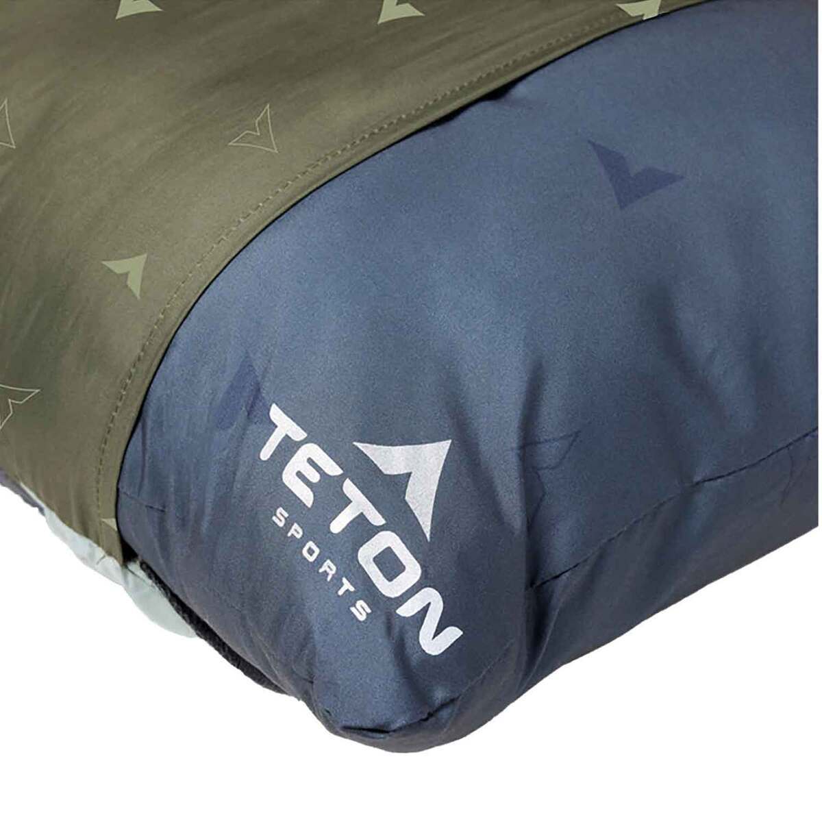 Teton Grand Camp Pillow and Pillowcase - Olive and Charcoal - Green Teton Grand Camp Pillow and Pillowcase - Olive and Charcoal - Green