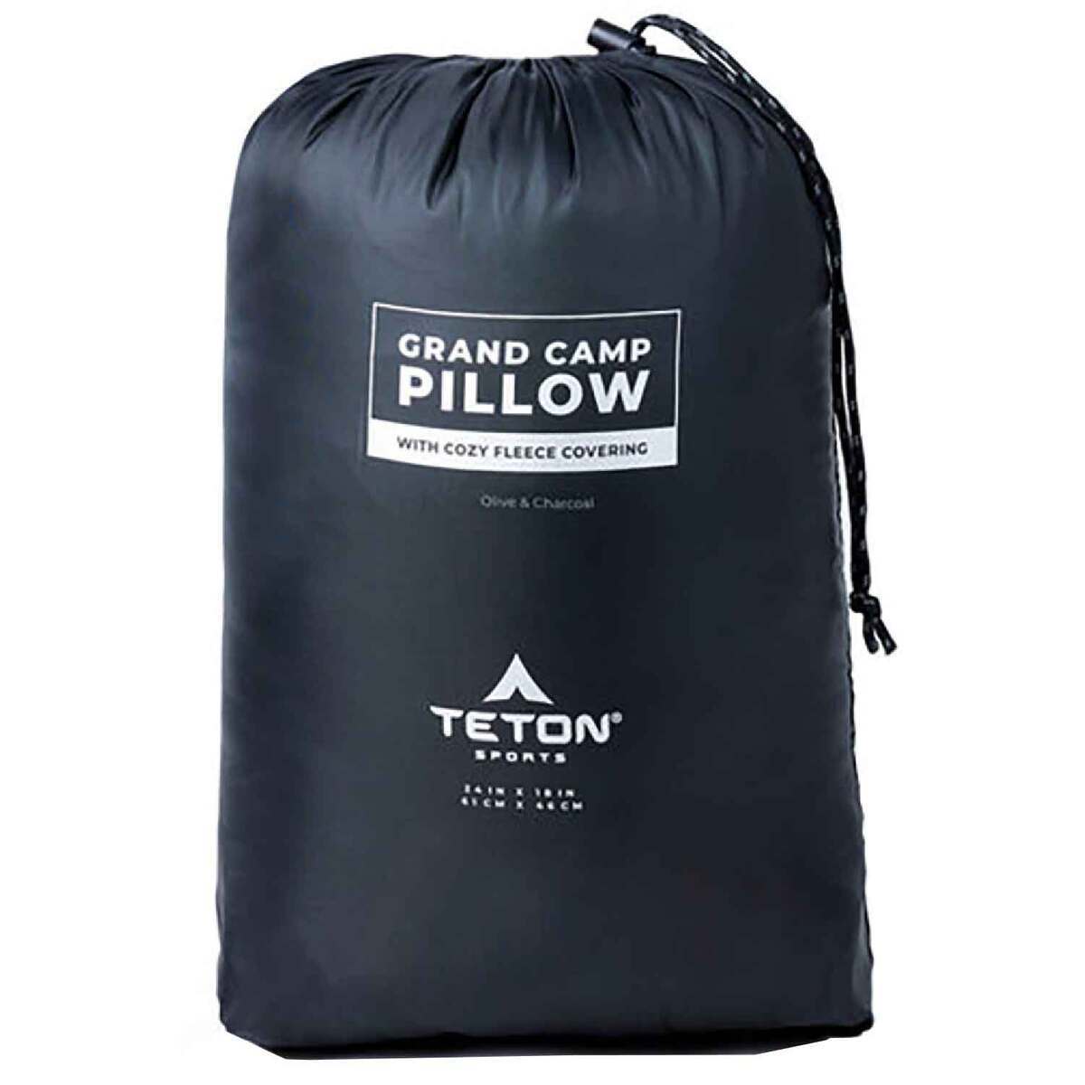 Teton Grand Camp Pillow and Pillowcase - Olive and Charcoal - Green Teton Grand Camp Pillow and Pillowcase - Olive and Charcoal - Green