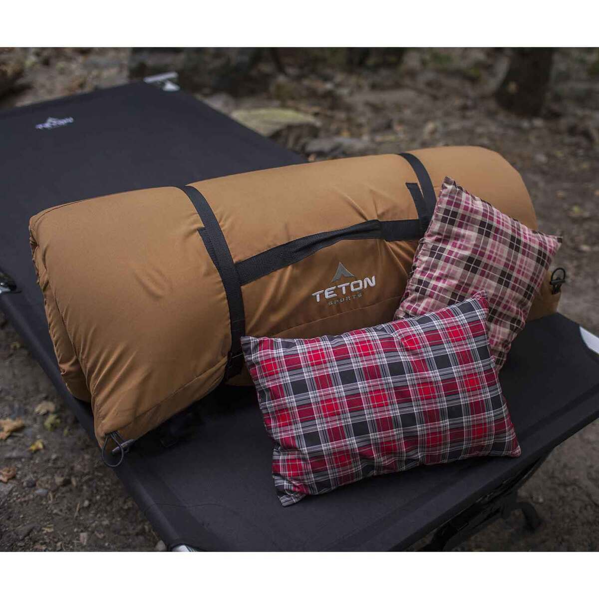 TETON Sports Outfitter XXL Camp Sleeping Pad - Brown Double Wide Long - Brown Double Wide Long TETON Sports Outfitter XXL Camp Sleeping Pad - Brown Double Wide Long - Brown Double Wide Long
