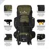 TETON Sports Scout 3400 Internal Frame Backpack - Hunter Green - Hunter Green