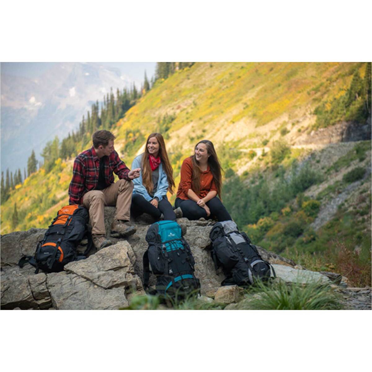 TETON Sports Scouts 45L Internal Frame Backpacking Pack - Black - Black TETON Sports Scouts 45L Internal Frame Backpacking Pack - Black - Black