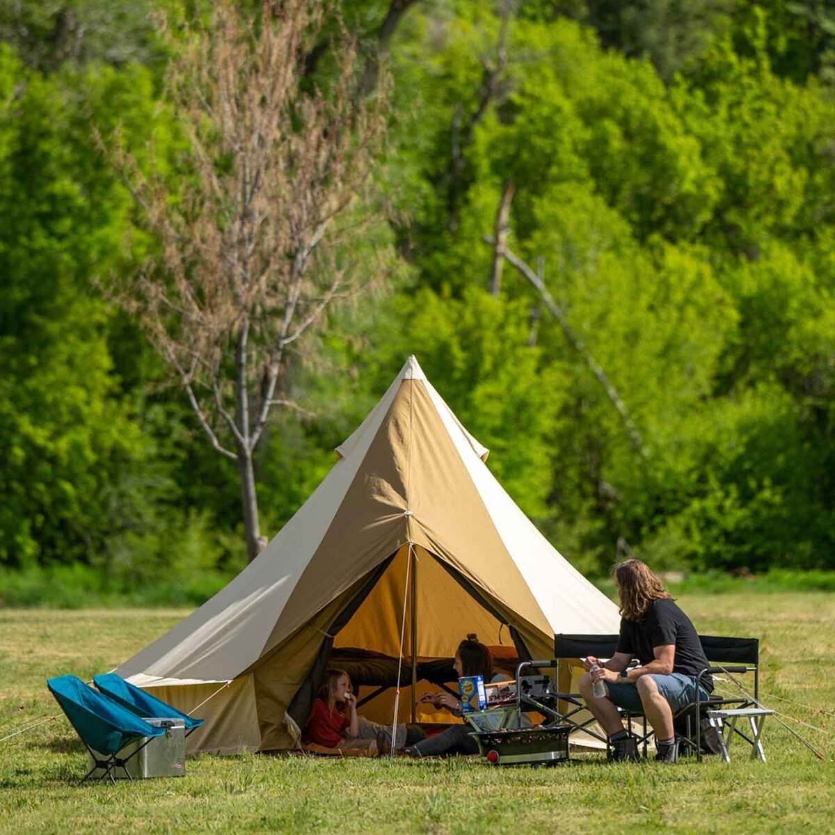 TETON Sports Sierra 10-Person Canvas Tent - Khaki Tan/ Brown - Khaki Tan/ Brown TETON Sports Sierra 10-Person Canvas Tent - Khaki Tan/ Brown - Khaki Tan/ Brown