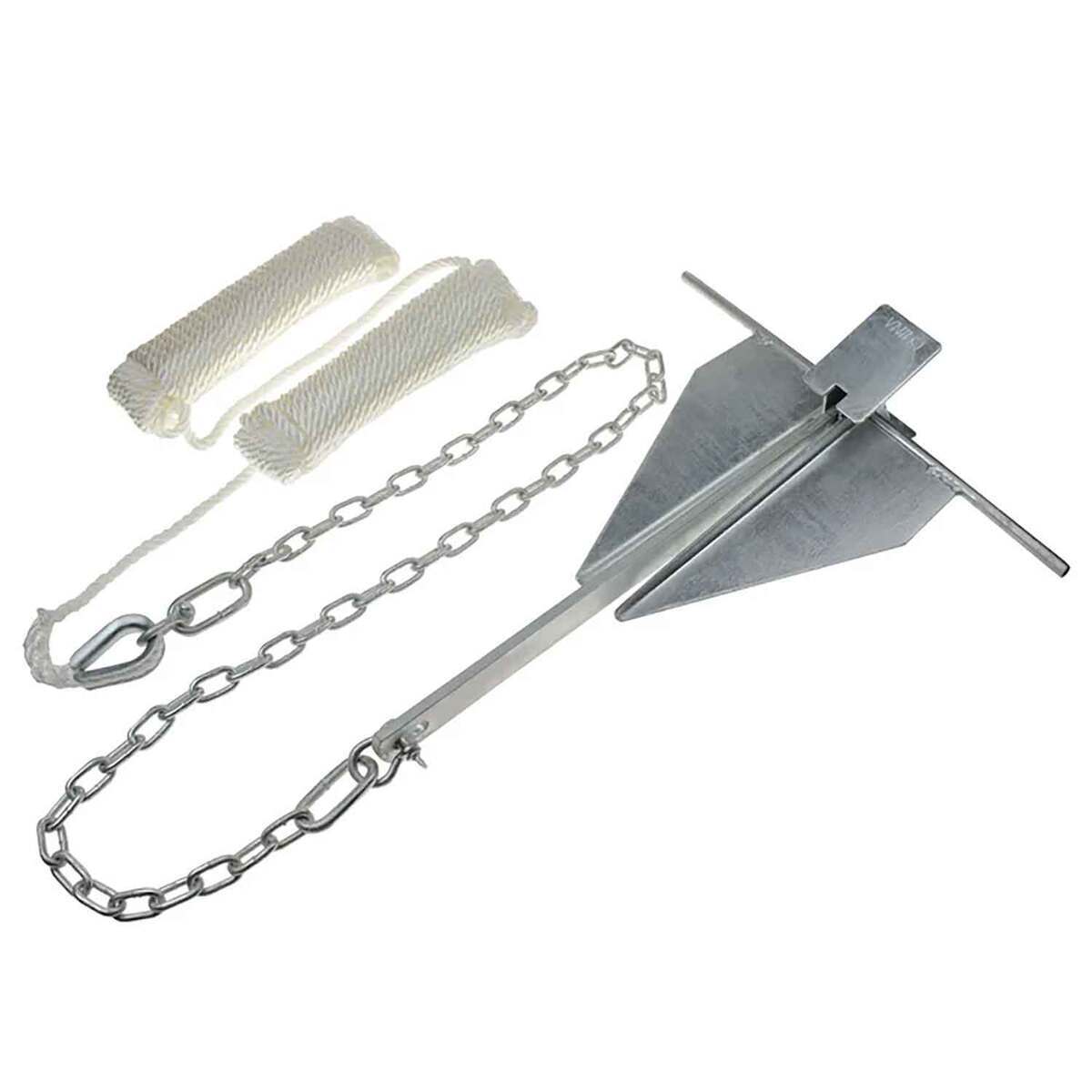 TH Marine Galvanized 8 Fluke Anchor Kit - 8lbs - Silver TH Marine Galvanized 8 Fluke Anchor Kit - 8lbs - Silver