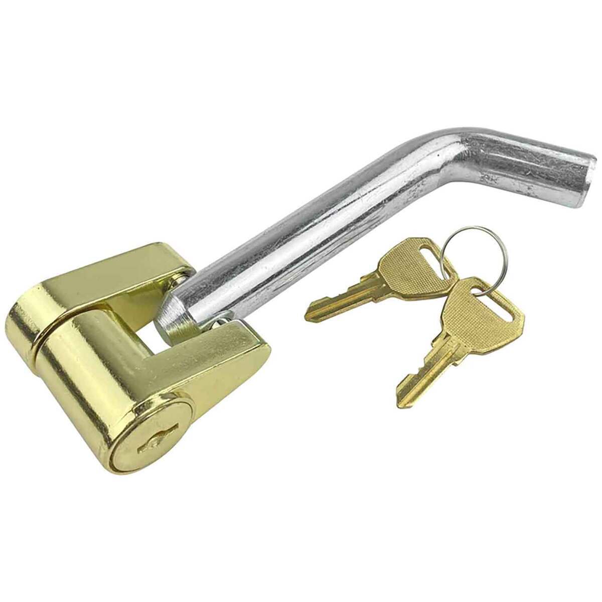 TH Marine Receiver Lock Pin With Lock - Silver/Gold TH Marine Receiver Lock Pin With Lock - Silver/Gold