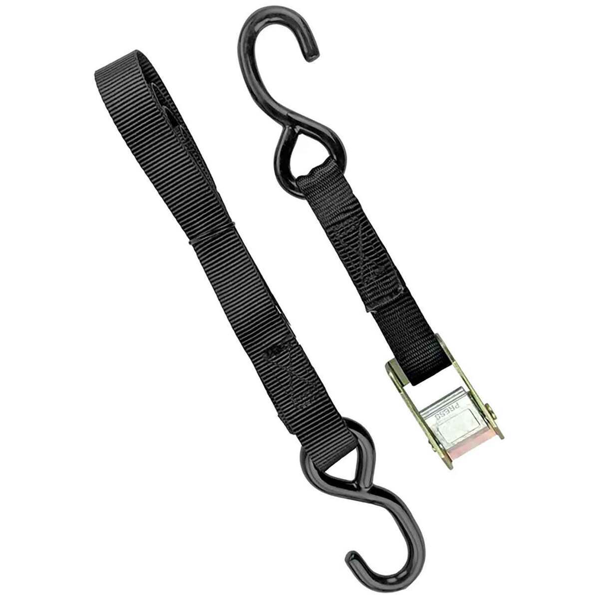 T H Marine Trailer Cam Tie Down Straps - Black - Black T H Marine Trailer Cam Tie Down Straps - Black - Black