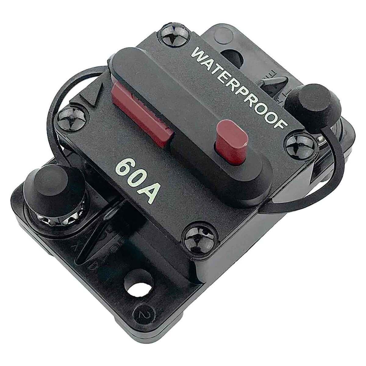 T H Marine Waterproof High-Amp Circuit Breakers Manual - 60A - Black T H Marine Waterproof High-Amp Circuit Breakers Manual - 60A - Black