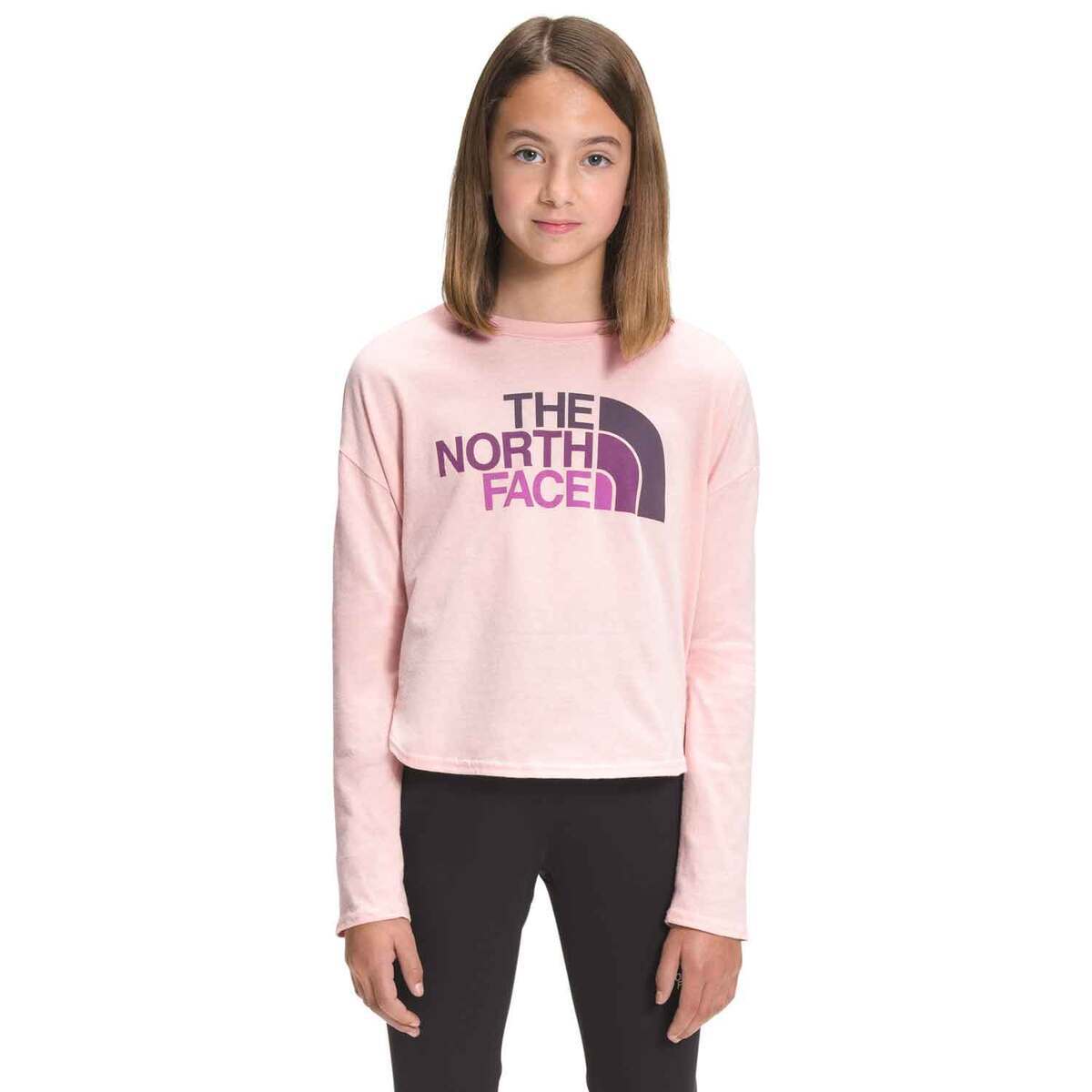 The North Face Girls' Graphic Long Sleeve Casual Shirt The North Face Girls' Graphic Long Sleeve Casual Shirt