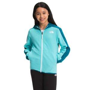 The North Face Youth Glacier Full Zip Casual Hoodie - Ice Blue - M