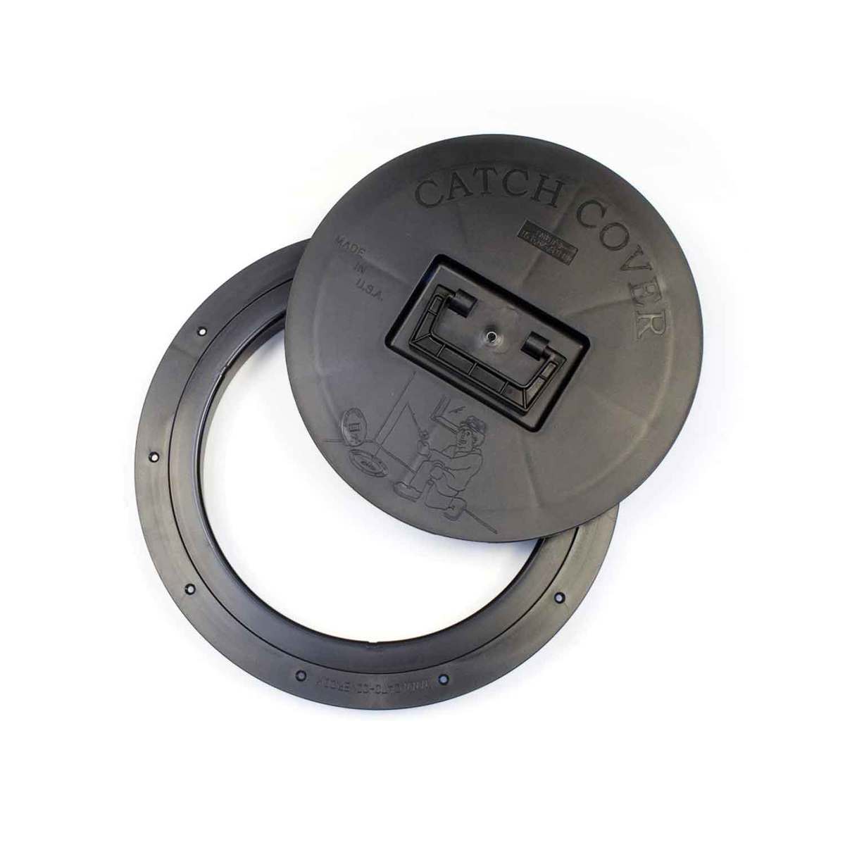 The Original Catch Cover Round Hole Catch Cover Ice Fishing Shelter Accessory - Black The Original Catch Cover Round Hole Catch Cover Ice Fishing Shelter Accessory - Black