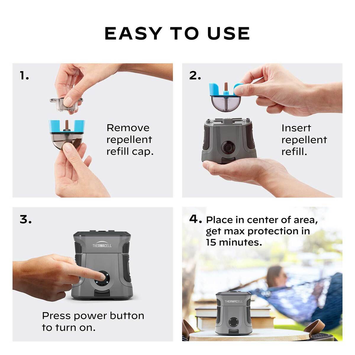 Thermacell EX90 Rechargeable Mosquito Repeller - Gray - Gray Thermacell EX90 Rechargeable Mosquito Repeller - Gray - Gray