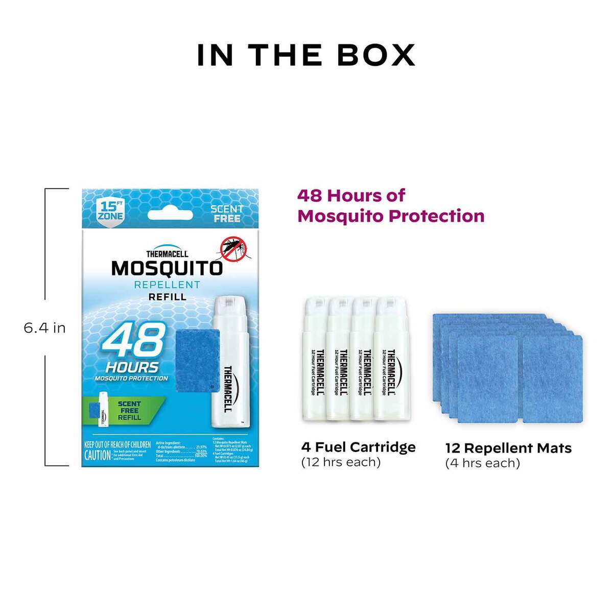Thermacell Mosquito Repellent Refills - 48 Hours - Blue Thermacell Mosquito Repellent Refills - 48 Hours - Blue