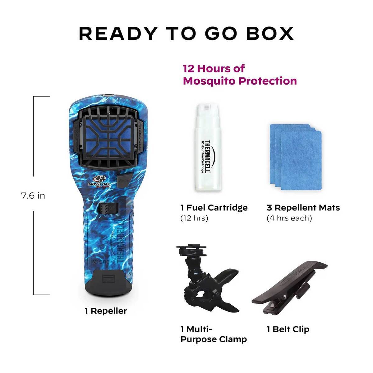 Thermacell MR300 Portable Mosquito Repeller - Mossy Oak Fishing Bundle - Mossy Oak Fish Thermacell MR300 Portable Mosquito Repeller - Mossy Oak Fishing Bundle - Mossy Oak Fish