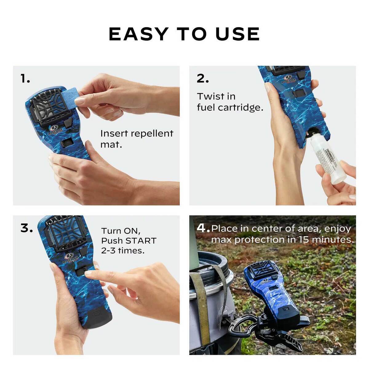 Thermacell MR300 Portable Mosquito Repeller - Mossy Oak Fishing Bundle - Mossy Oak Fish Thermacell MR300 Portable Mosquito Repeller - Mossy Oak Fishing Bundle - Mossy Oak Fish